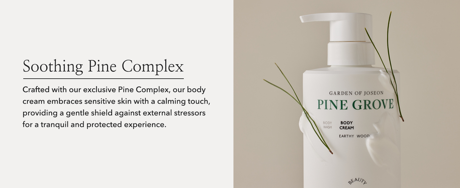 gentle shield against external stressors for a tranquil and protected experience. Soothing pine