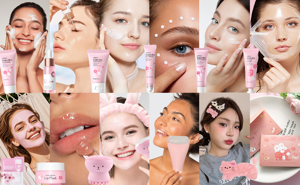 sakura skin care set
