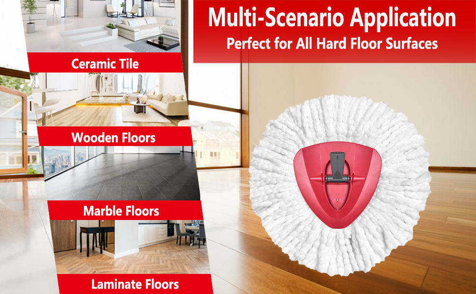 8 Pack O Cedar Mop Replacement Head forO Cedar EasyWring