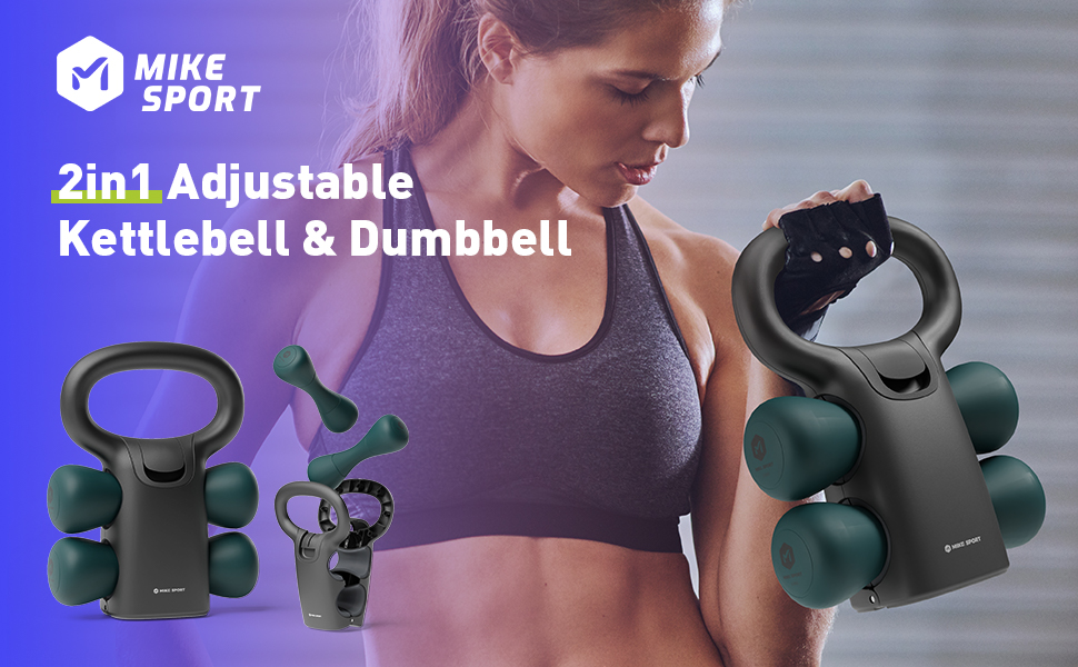 2 in 1 Variable Kettlebell for Beginners, Adjutable