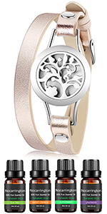 Diffuser bracelet with essential oil set