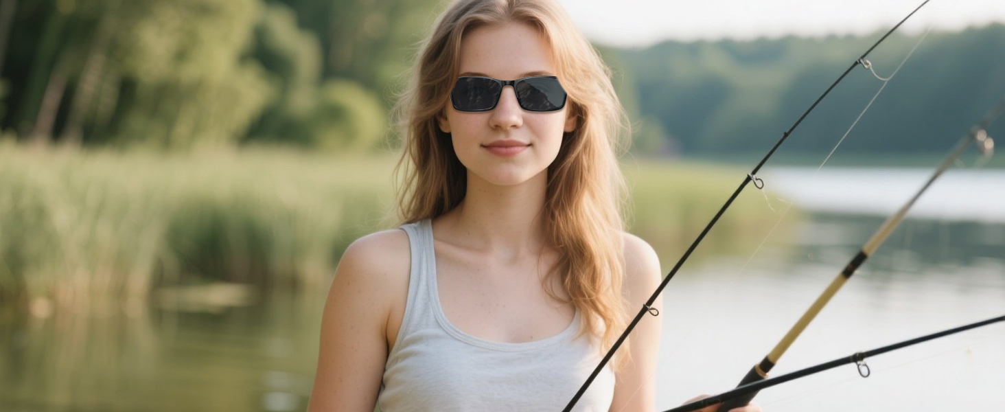 Bluetooth smart glasses for men & women, suitable for fishing