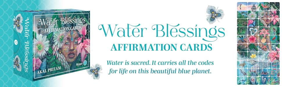 puzzle on right with 3d box image on left - water blessings title in centre