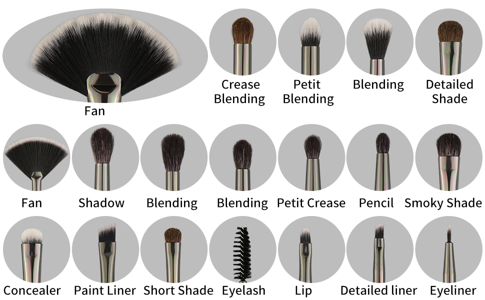 BEILI 40PCS Professional makeup brushes set