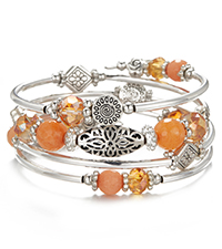 Orangefarbenes Damenarmband