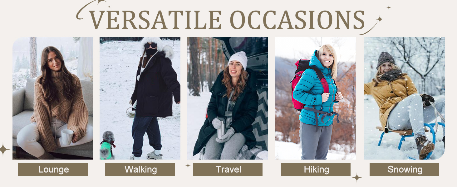 Lonya Joggers for Women Fleece Lined - Thermal Sherpa Sweatpants with Pockets Winter Warm Joggers Pant Tracksuit Jogging Bottoms High Waist Cargo Trousers Drawstring Workout Sport 18 Fleece Thermal Straight Leg Jogging