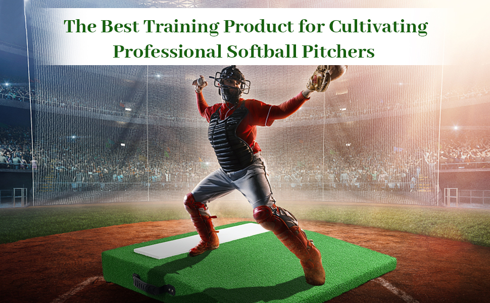 TUBAGOU 4" Portable Pitching Mound Baseball Pitching