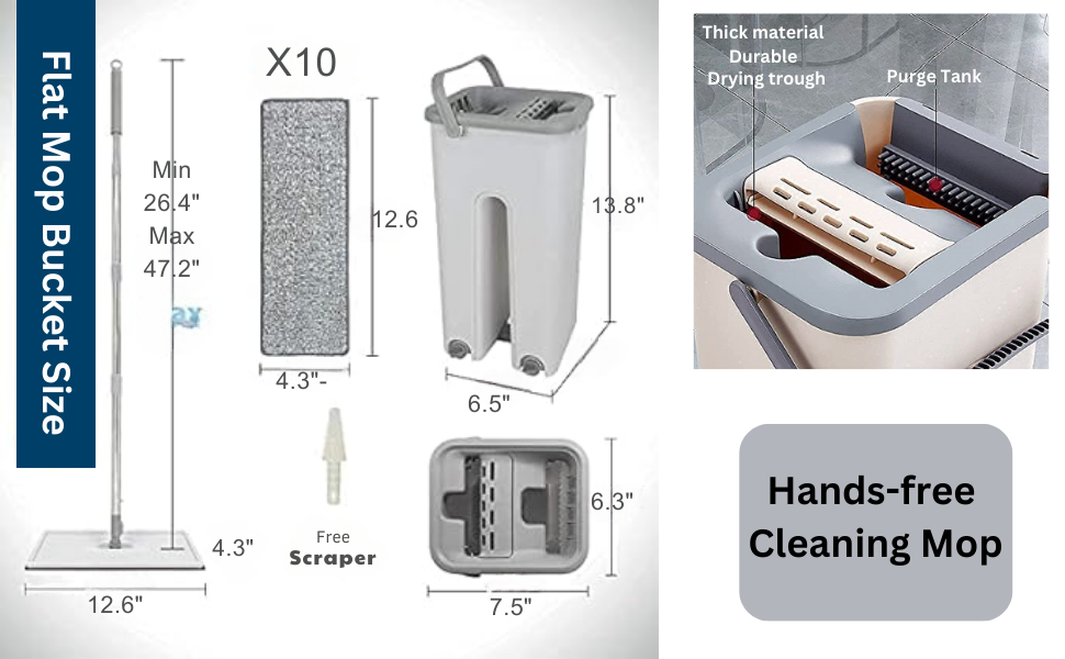SPN-BFCC Mop with Bucket for Floor Cleaning