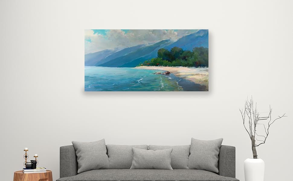 Wall-Art-Decor-For-Living-Room-Beach-Ocean-Tropical
