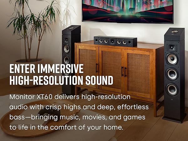 Polk モニタースピーカー XT60 Amazon.com: Polk Monitor XT60 Tower Speaker - Hi-Res Audio