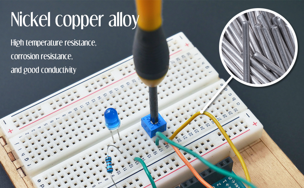 FBBULES 840 Pièces Breadboard Jumper Cable Wire Kit Breadboard Jumper