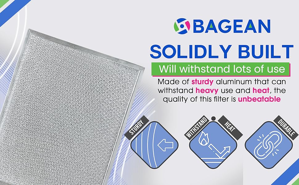 A 707929 downdraft filter aluminum displayed