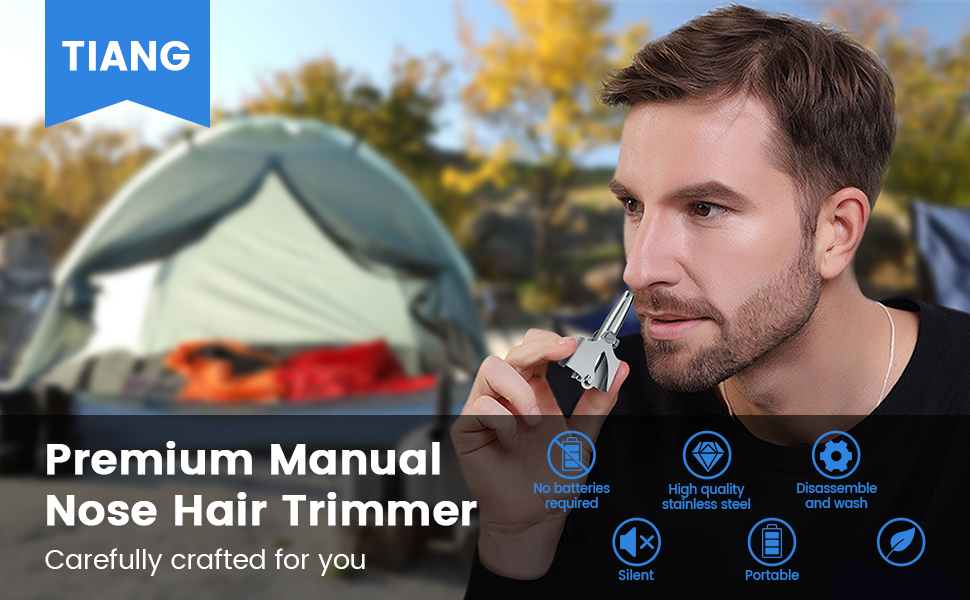 TIANG Premium Manual Nose Hair Trimmer