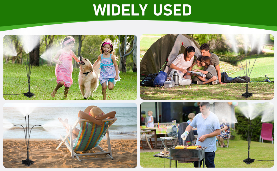 TUEXCIRA Misters for Outside Patio, Upgrade Stand Misting