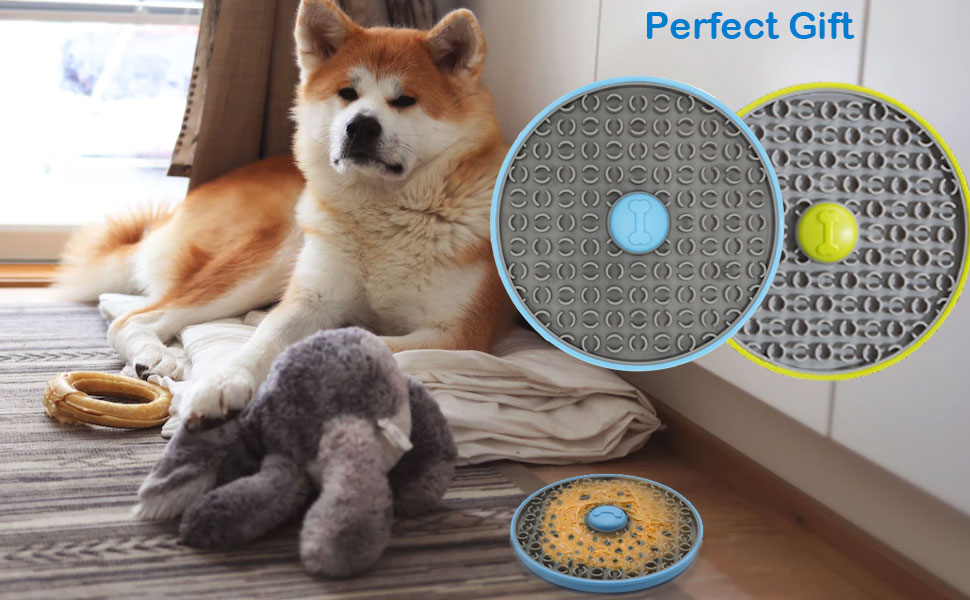 Lick Mat for Dogs, Crate Toys for Dogs/Dog Crate Lick Pads for Peanut Butter/Yogurt