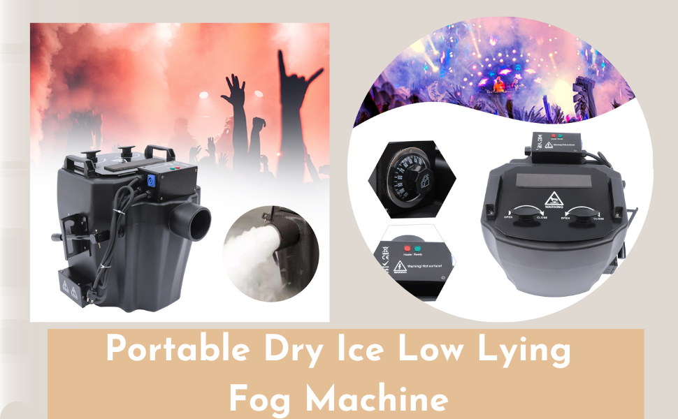 6000W Dry Ice Fog Machine, Dry Ice Machine, Portable Dry