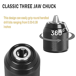 Keyless Hand Drill Chuck 2-13mm 1/2-20UNF Replacement for