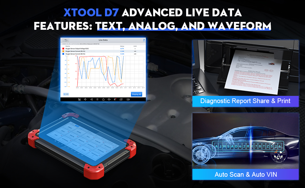 XTOOL D7 2023 Newest, 3Year Updates (400 Value), BiDirectional