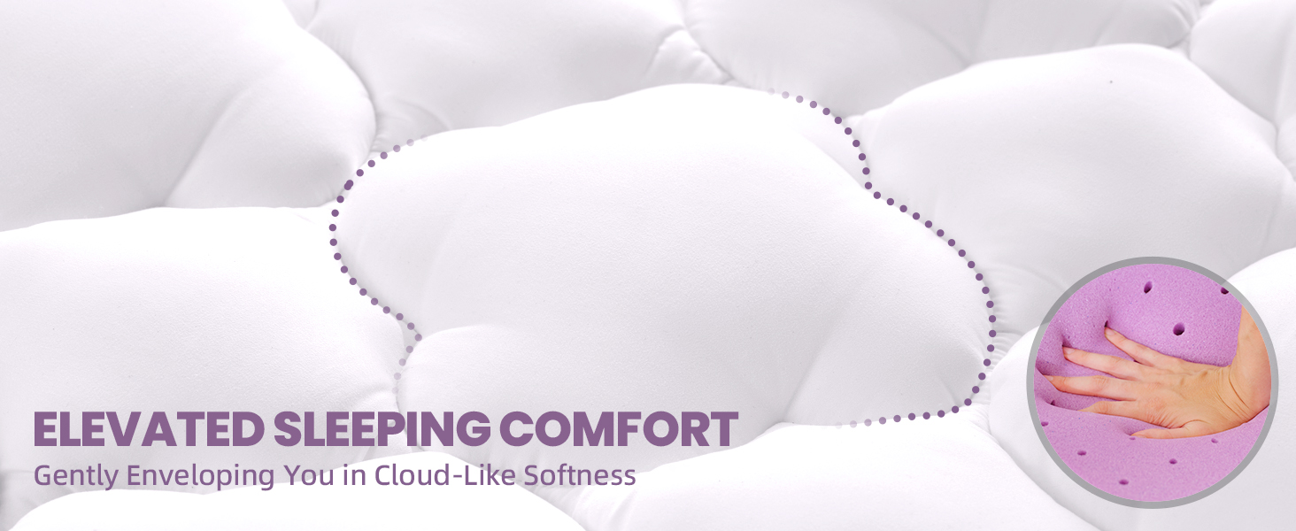 BDEUS TwinXL Size 2 Inch Gel Memory Foam Mattress Topper