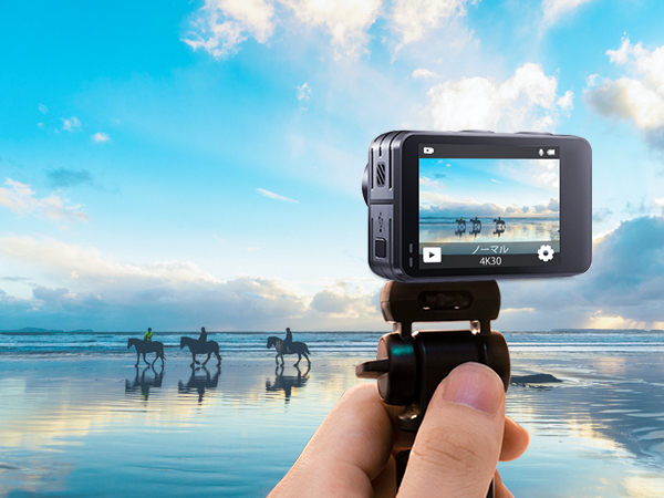 Amazon | AKASO Brave 7 LE アクションカメラ 4K60FPS 20MP