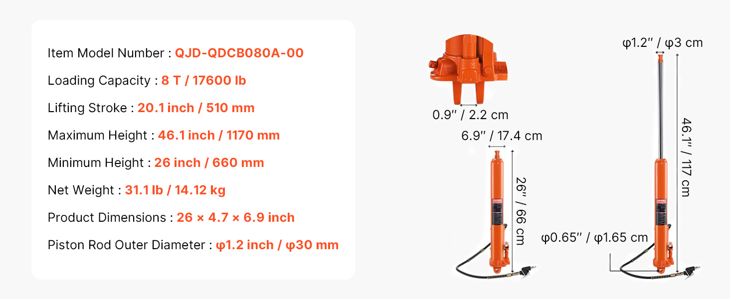 Long  Hydraulic Jack