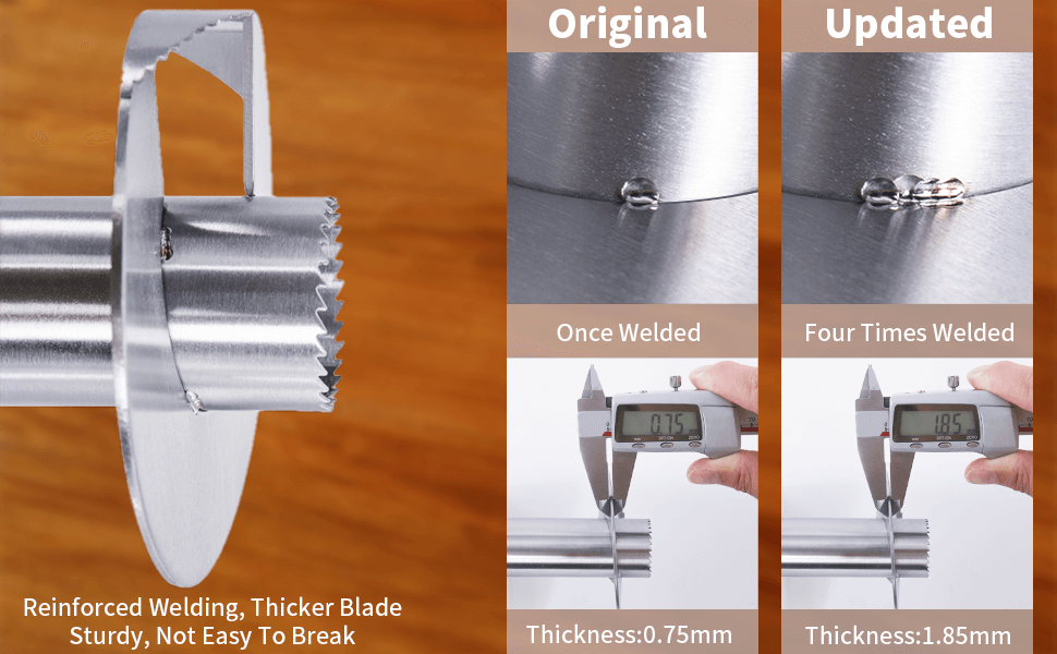 OOKUU Pineapple Corer Cutter, Stainless Steel Fruit Pineapple Peeler