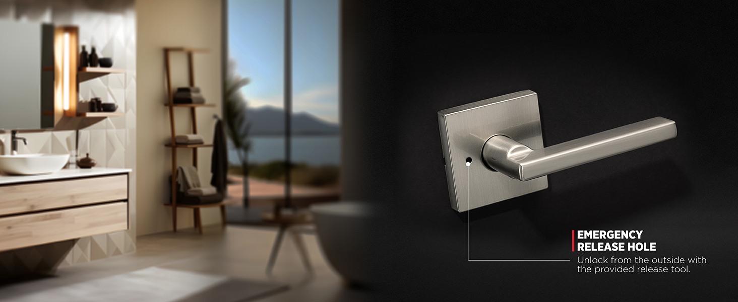 keyed entry door knob door lock lever kwikset mechanical smart key passage privacy dummy square