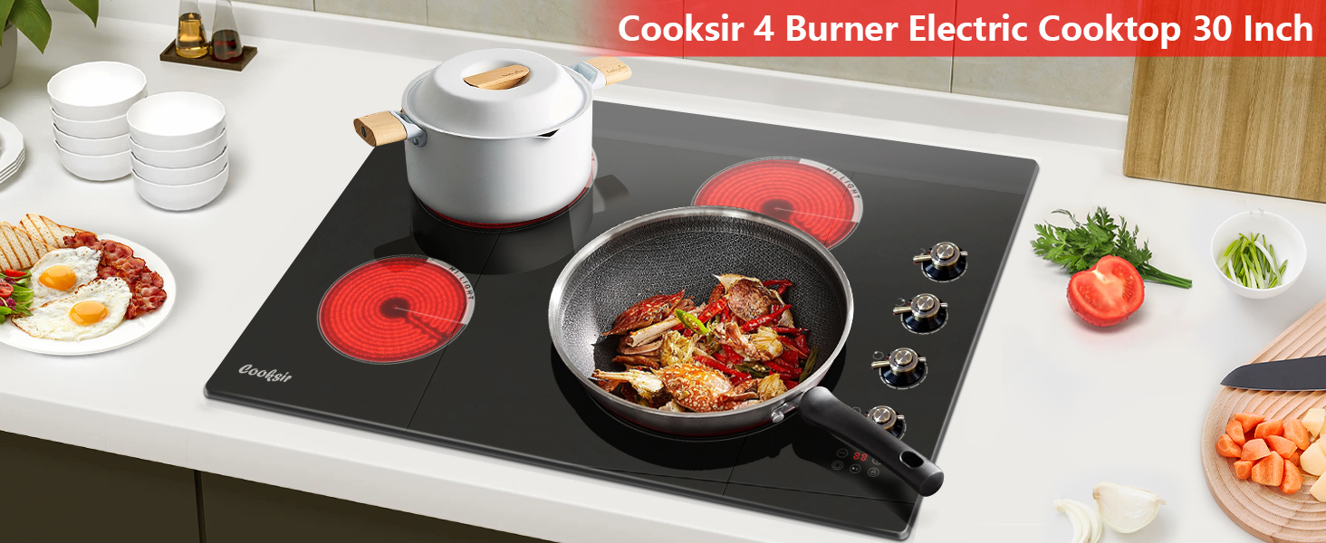 30 inch electric cooktop