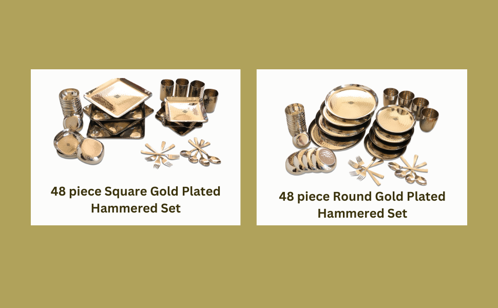 Stainless steel dinner set with