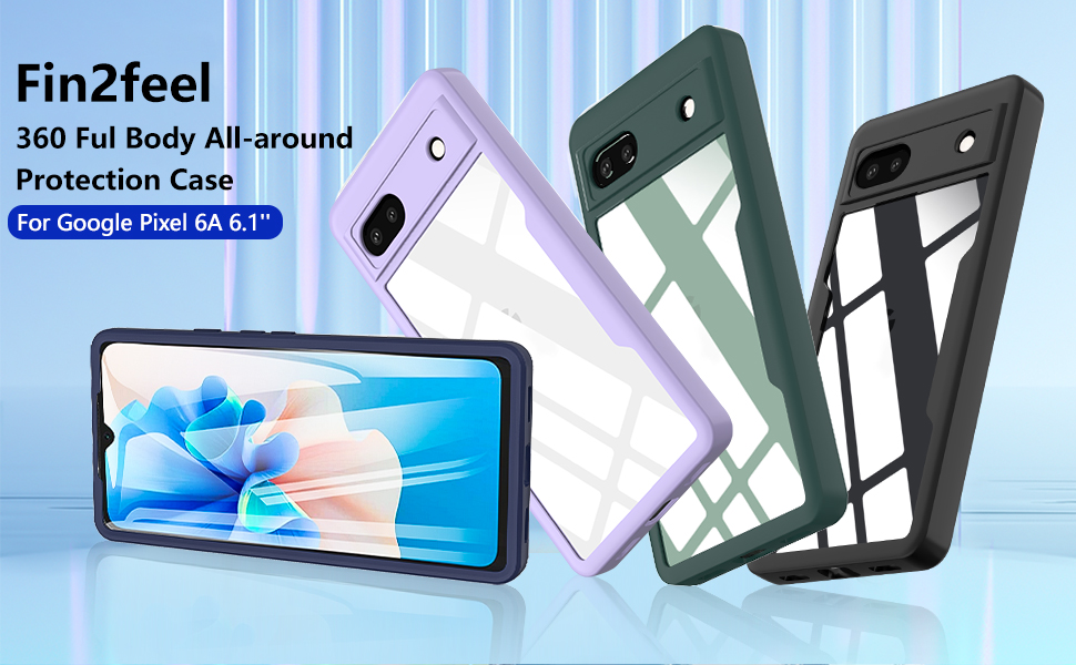 Pixel 6a Case, Google Pixel 6a Case, Full Body Bumper Case with Built