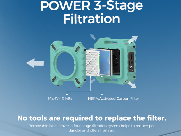 air scrubber hepa filter