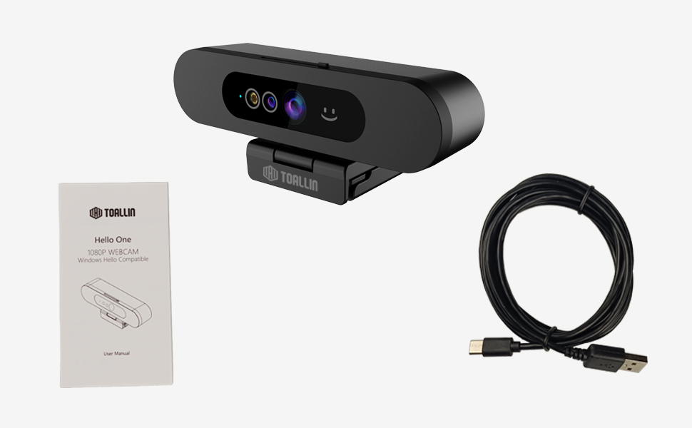 TOALLIN 1080P Full HD cam for Windows Hello Face Login, Facial