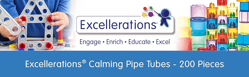 Excellerations Calming Pipe Tubes - 200 Pieces