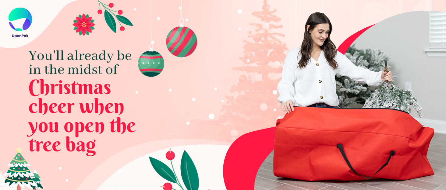 UponPak Christmas Tree Storage Bag Fits Up to 7.5 ft. Tall