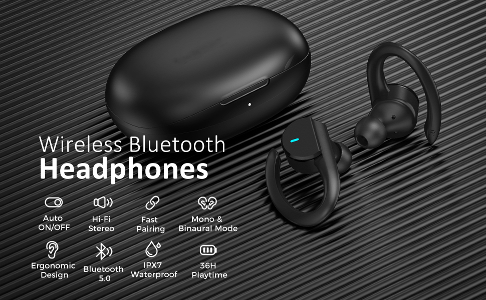 Wireless Earphones Bluetooth Earbuds for Running, Bluetooth Earphones