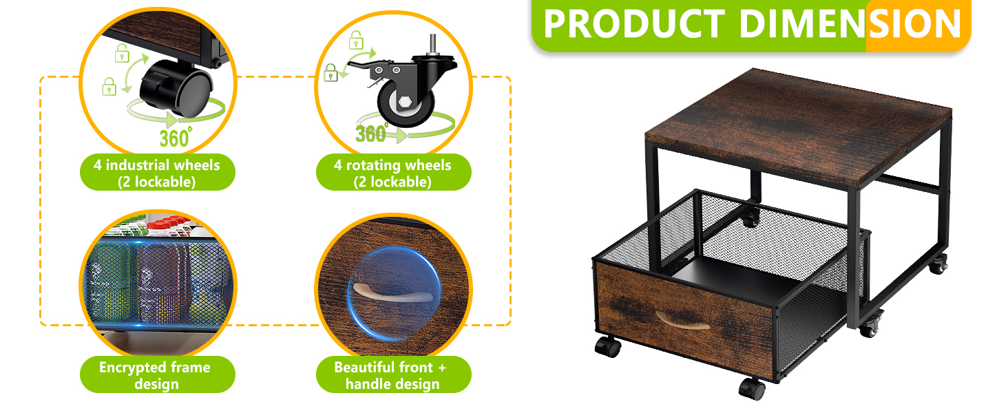mini fridge stand with storage