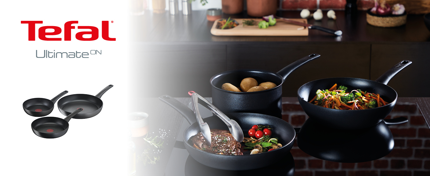 Tefal Ultimate On Lot de 2 poêles 20/26 cm, Tous feux + induction, Cuisines françaises hautes performances Thermo-Signal F0ff3818 E170 4388 A0c9 Ea119f4a156e. CR0,0,1464,600 PT0 SX1464 V1