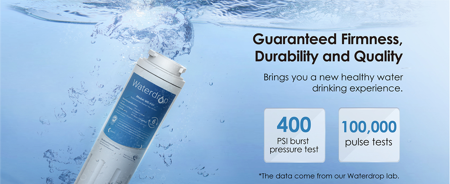 Waterdrop UKF8001 Refrigerator Water Filter 4, Compatible