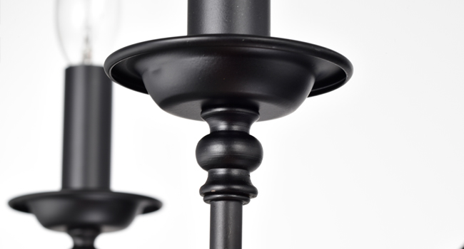 Details of Farmhouse Chandelier