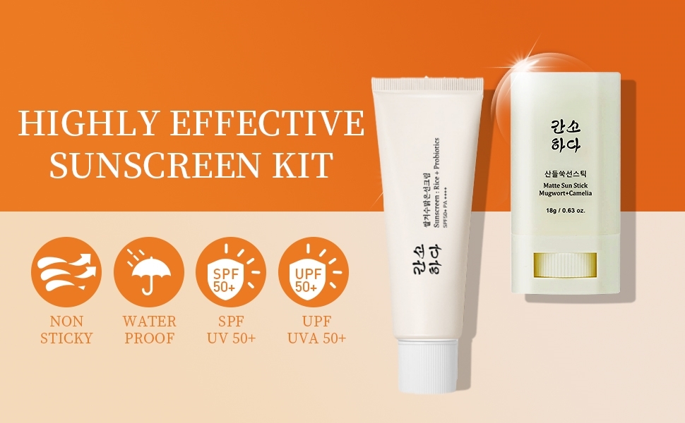 واقي شمس كوري ريليف من تريزالميكس الشمس العضوي بروبيوتيك الارز بعامل وقاية اشعة 50+ PA+++ 50 مل لجميع انواع البشرة حماية مغذية للبشرة والدفاع عن الاشعة فوق البنفسجية قطعتان غسول 8 1