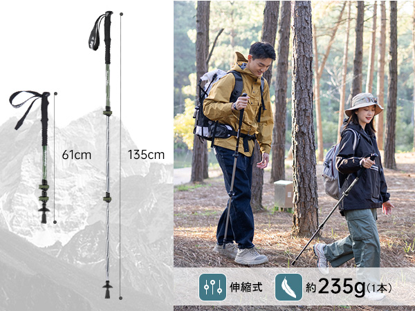 【在庫セール】Naturehike公式ショップ トレッキングポール 折りたたみ式 Amazon | Naturehike公式ショップ トレッキングポール