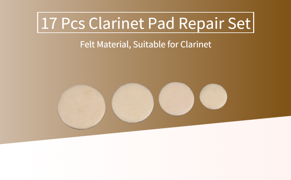 17Pcs Pads, Mouthpiece Patches Pads Cushions Beige