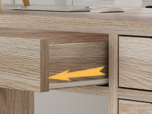 54 Inch Computer Desk with Storage Drawers