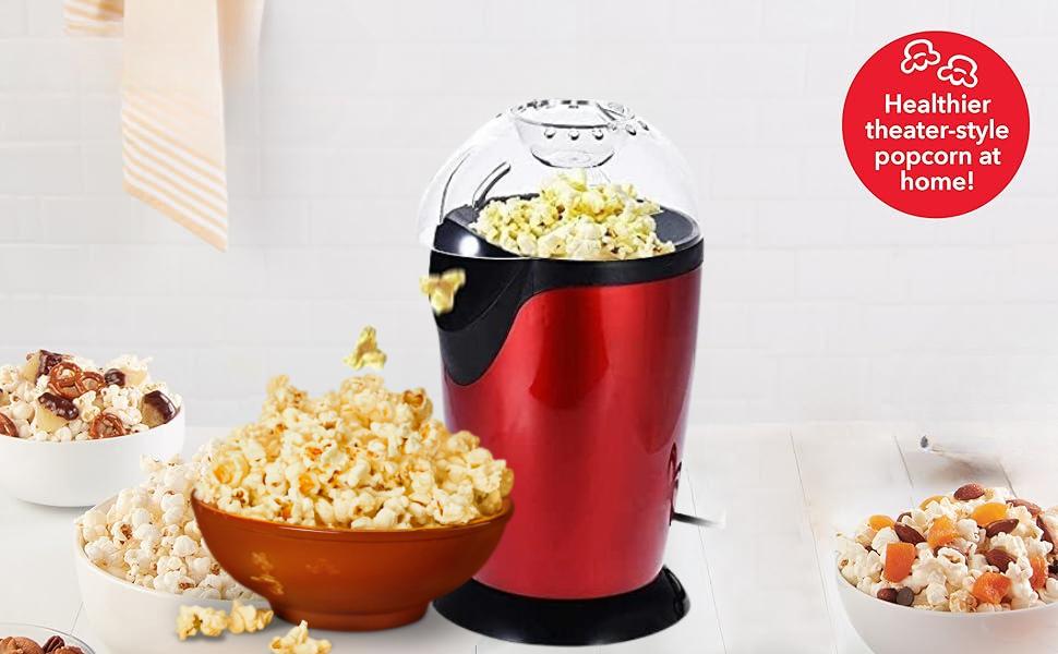 Electric Popcorn Maker Hot Air Popper Machine 1200W
