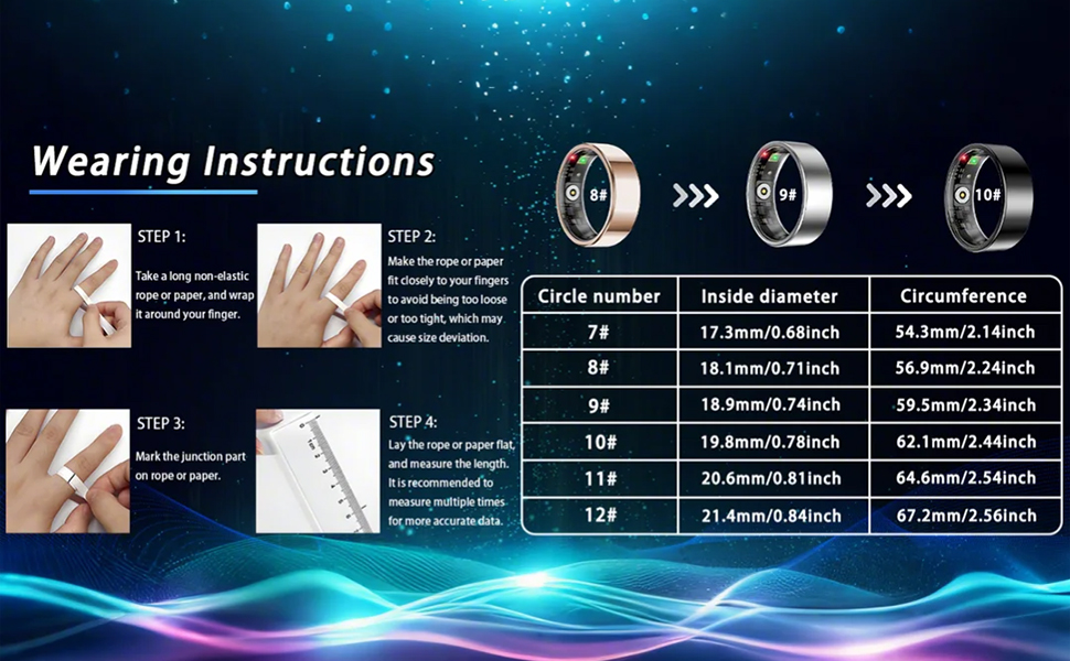 جهاز تتبع صحة الحلقة الذكية