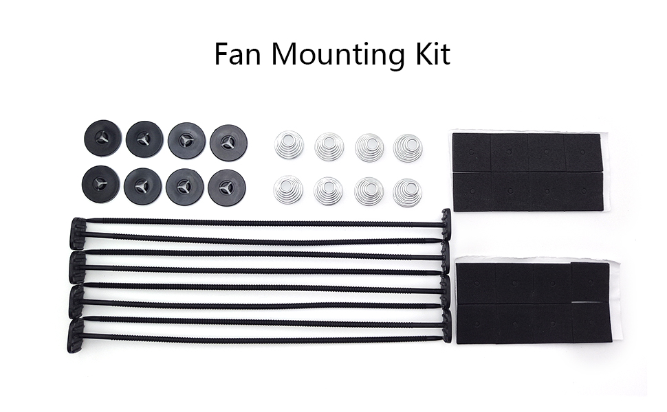 PROOTOM Fan Mounting Kit, 2Pack Electric Radiator Fan
