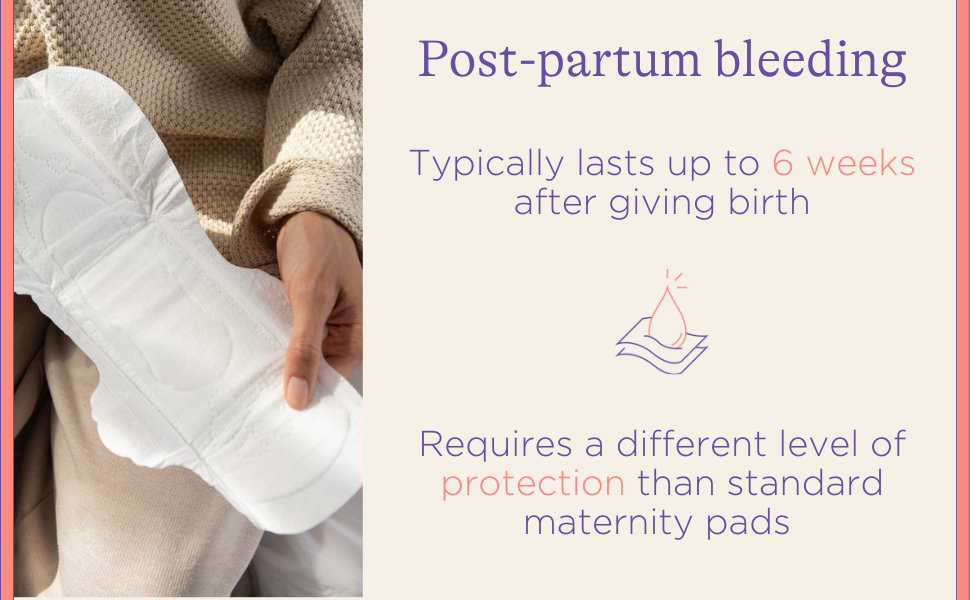 Lansinoh Maternity Pads After Birth Discreet & Absorbent 2+ Weeks