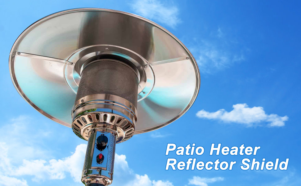 BLIKA Patio Heater Reflector Shield, Outdoor Heaters