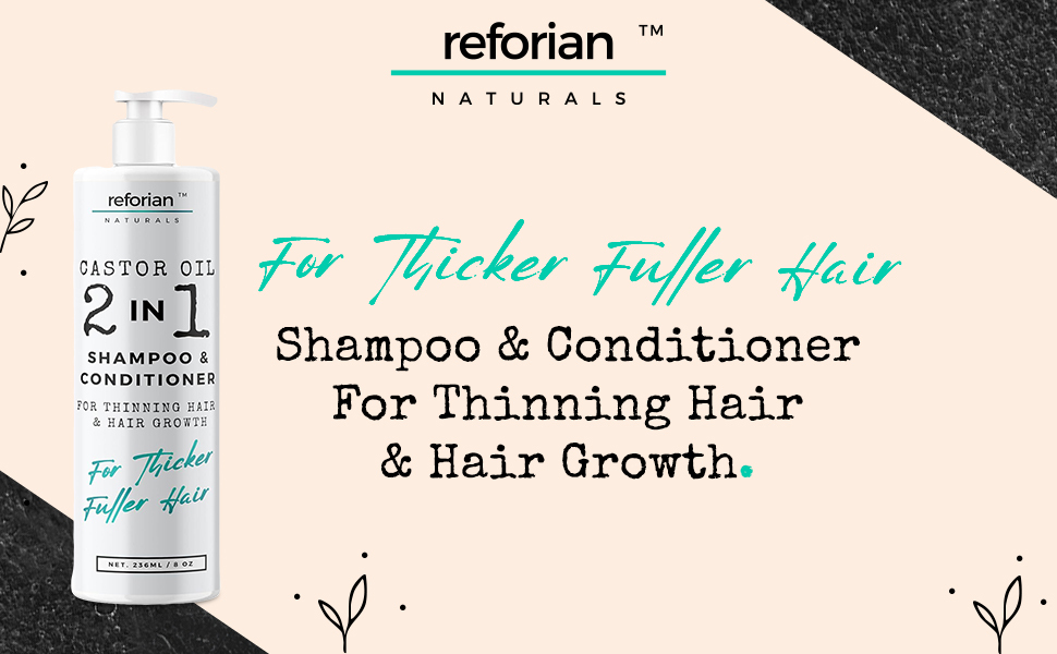 Shampoo and conditioner for thinning hair and hair growth for thicker and fuller hair