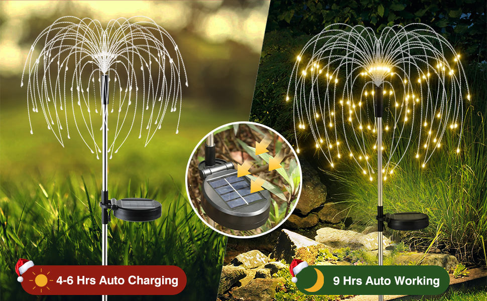 led lights outdoor sparkler starburst lights